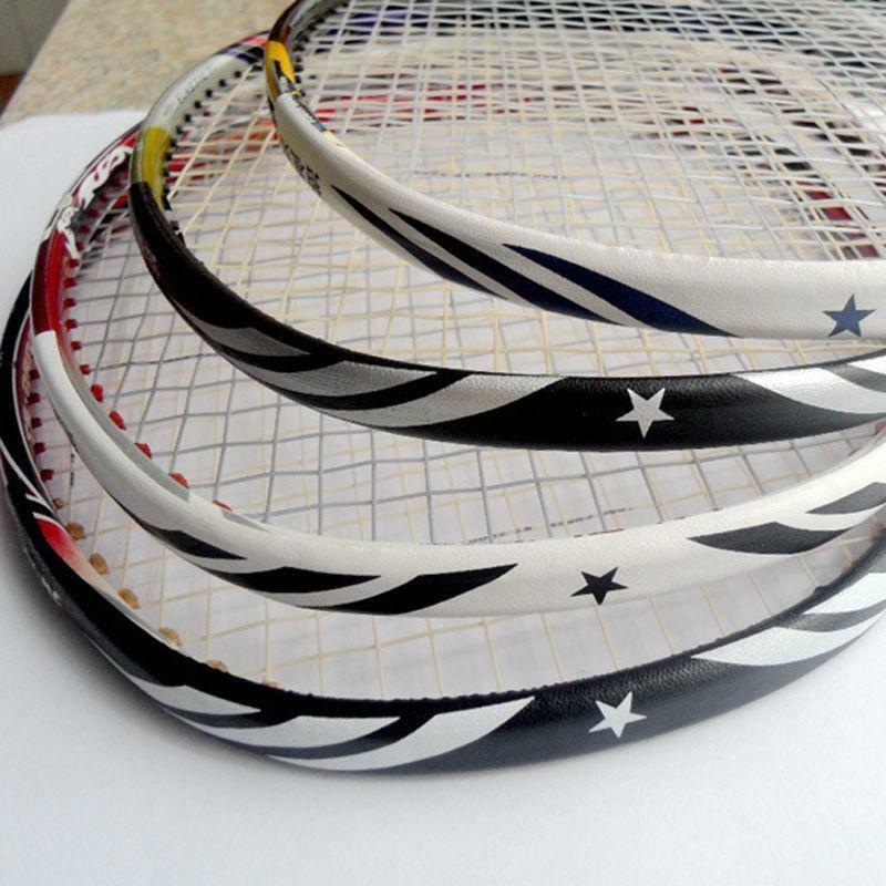Autocollant de protection pour bord de tête de raquette de Badminton, ruban auto-adhésif de protection pour cadre de chauve-souris Portable, bandes de protection Anti-peinture