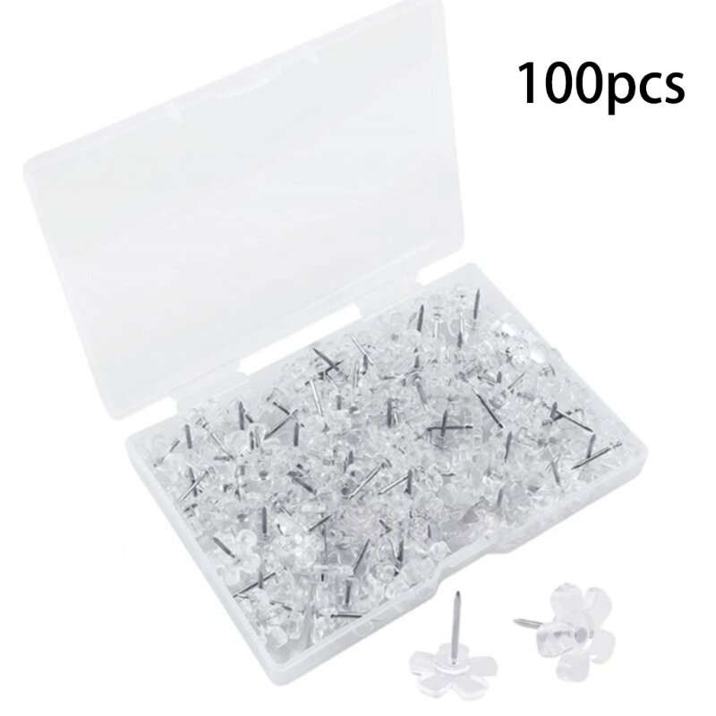 100Pcs Flowers-Head Sewing Pin Flowers-Head Pushpin for Fabric Quilting Clothing