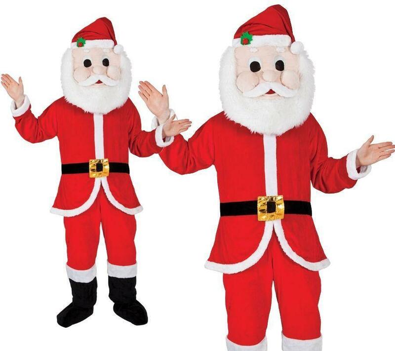 Novo adulto venda quente costume Papai Noel mascote traje