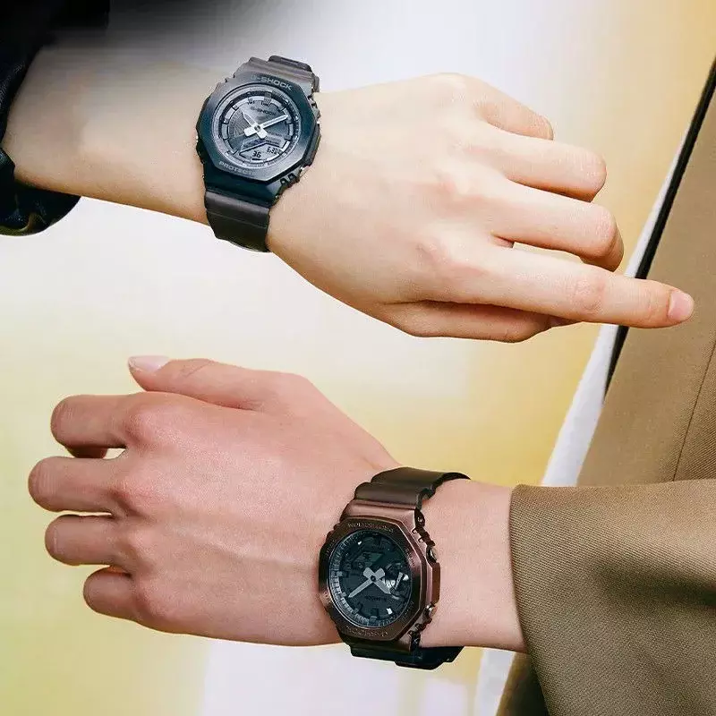 New G-SHOCK GM-2100 Series Couple Quartz Wristwatches Waterproof Brand Watch Sports Night Running Shockproof Lighting Men Watch.