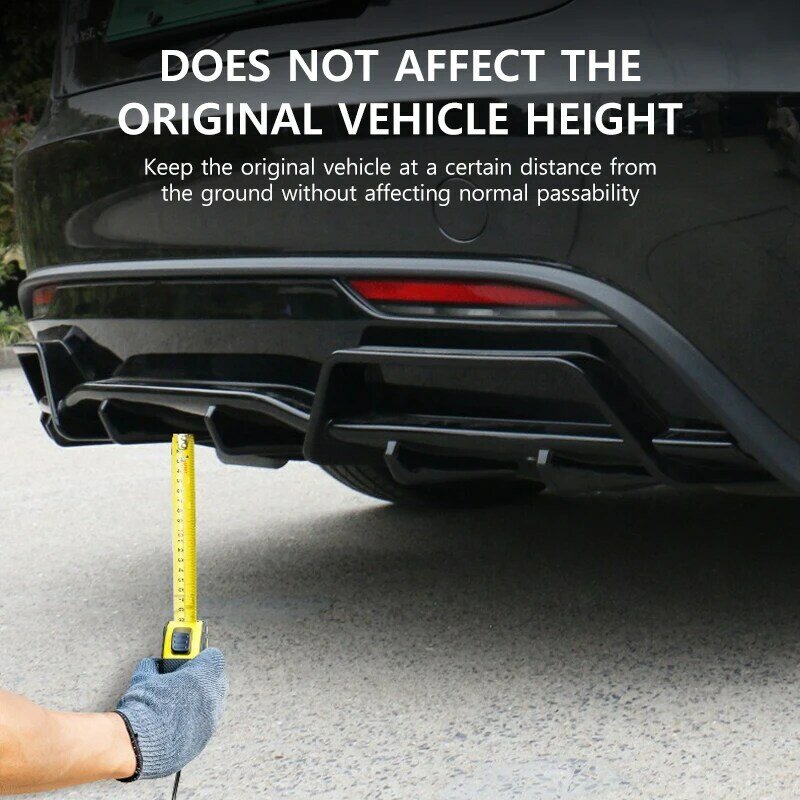 NovaAcc diffusore paraurti posteriore per Tesla Model 3 Highland 2024 copertura paraurti in ABS opaco protezione posteriore grembiuli accessori auto