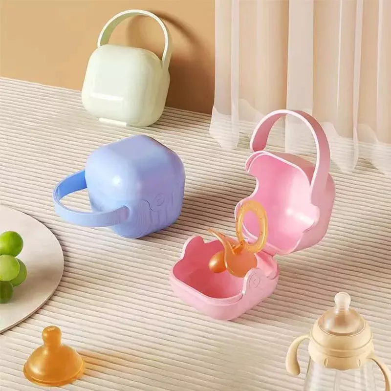Baby Pacifier Holder Box Infant Portable Soother Container Nipple Holder Storage Case Travel Pacifier Storage Box Baby Supplies