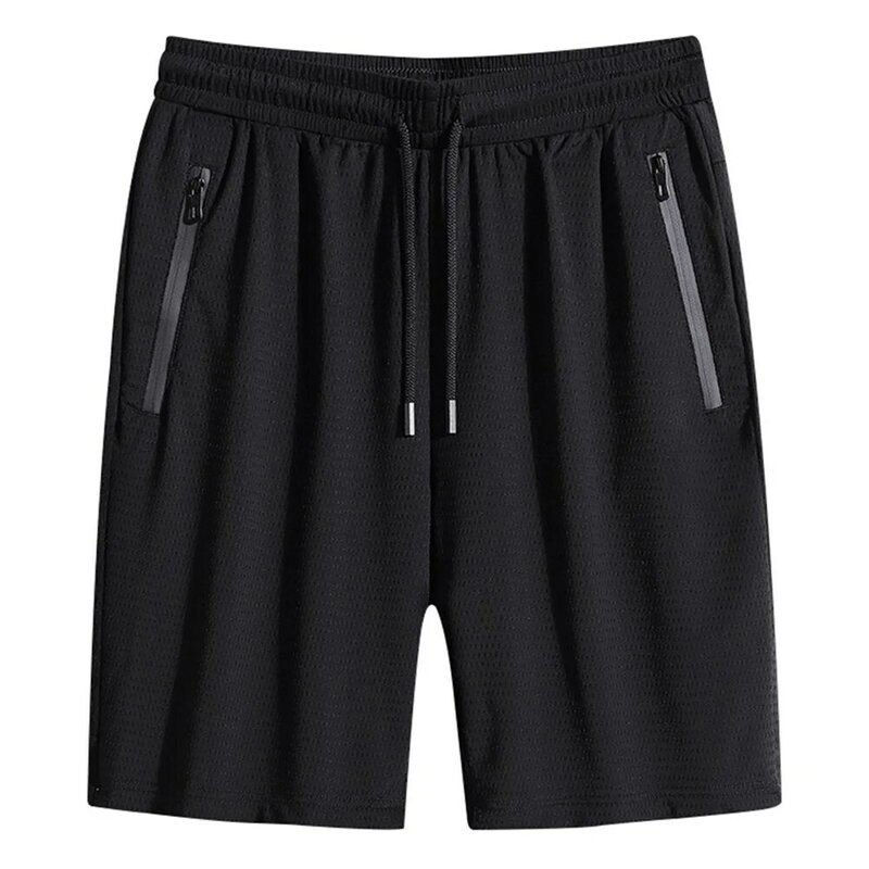 Ice Silks Quick Drying Men Casual Shorts with Zipper Pocket Daily Home Travel comfortable breathable men casual shorts