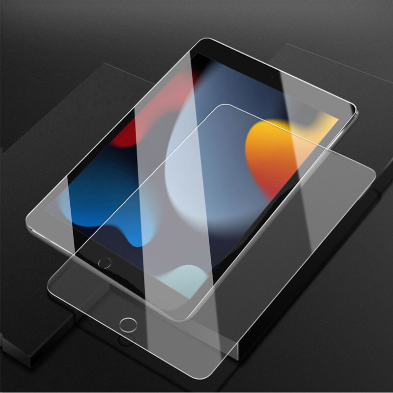 (3 Pak) kaca Tempered untuk Apple iPad 9 10.2 generasi 9 2021 A2602 A2603 A2604 A2605 pelindung layar Film Tablet