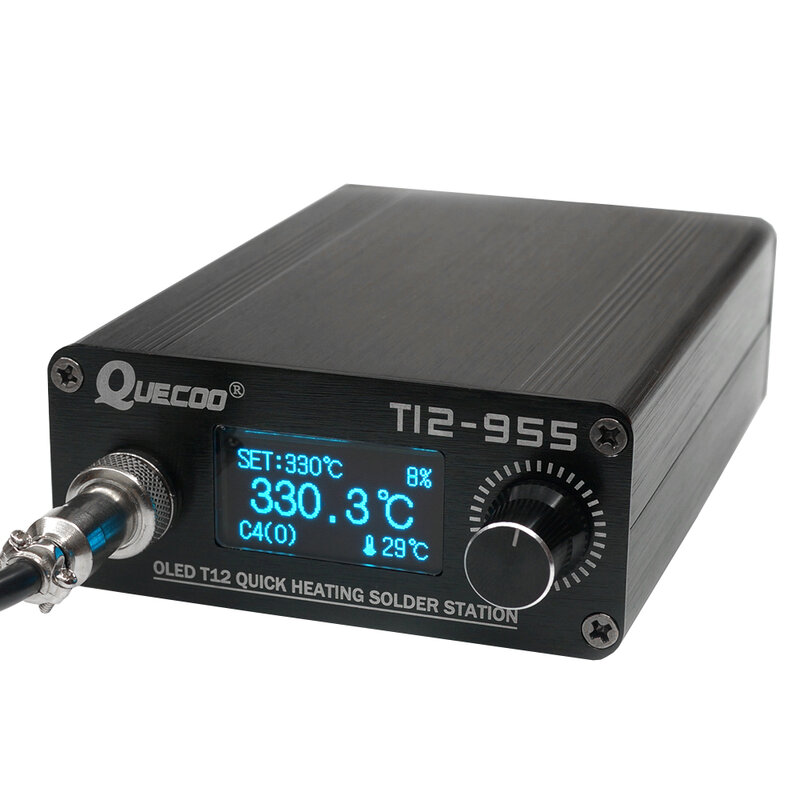 STM32-OLED T12-955 1,3 zoll digital display Löten Station V 2,1 S controller mit 5pin 907 griff Löten Eisen tipps keine stecker