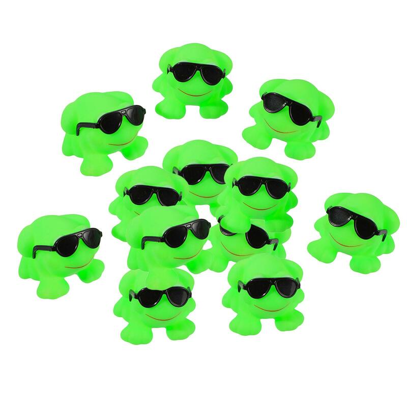 12x Cute Squeaky Frogs Bathing Toy for Birthday Gift Easter Bag Fillers Kids