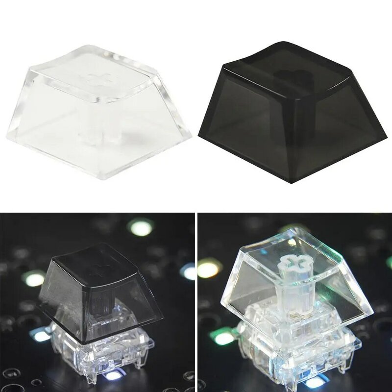 Clear Colorful Transparent Cap 1pcs for CHERRY Height Cap For Mx Switches Mechanical Board Light-transmitting U8y0