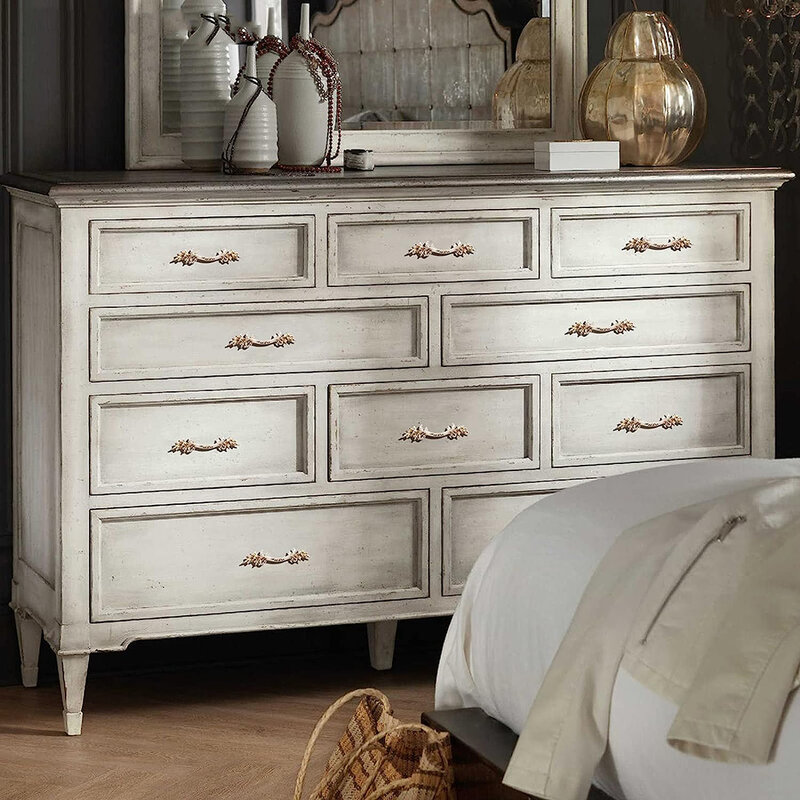Vintage Cabinet Handles, Chic Furniture Handles, European Style Antique Dresser Handles Drawer Pulls