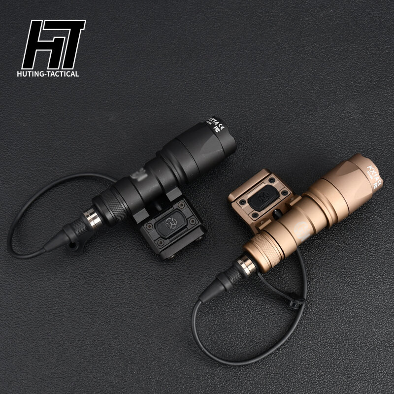 Tactical M300 Surefir M300A MINI Scout Metal Flashlight modbutton Switch Airsoft equipments Weapon Hunting Rifle Light accesorio