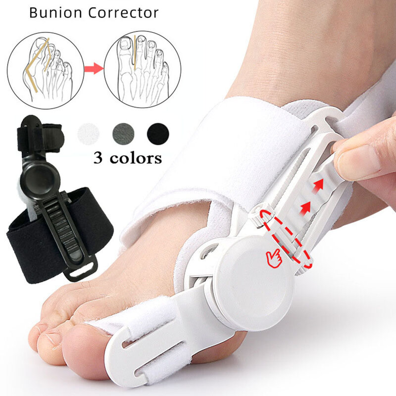 Ajustável Toe Corrector, Toe Separator, Thumb, Valgo Correção, Bunion Corrector, Finger Straightener, Pain Relief, Foot Care