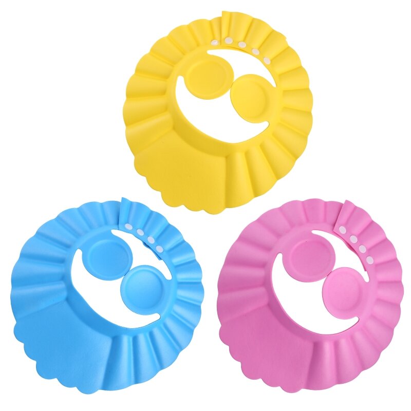 Y1UB Topi Mandi Bayi Topi Mandi Bayi untuk Topi Kepala Visor untuk Mencuci Rambut Dapat Disesuaikan Aman Sampo Mandi untuk Mandi