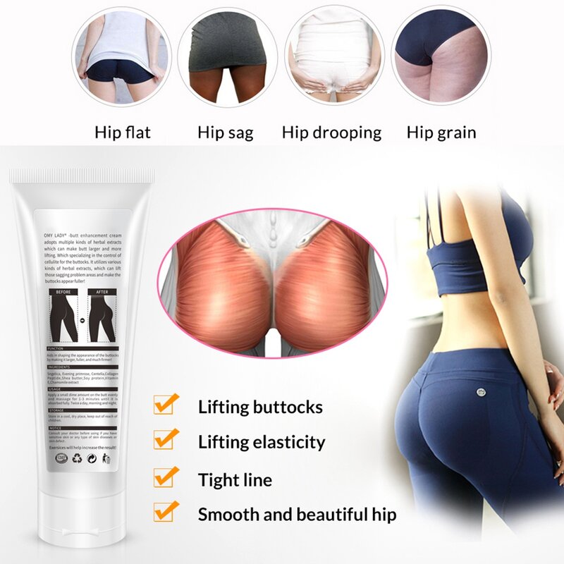 Natürliche Gesäß Erweiterung Creme Sexy Hüfte Butt Enhancement Arsch Enhancer Hüfte Lift Up Anlage Extrakt Effektive Massage Körperpflege