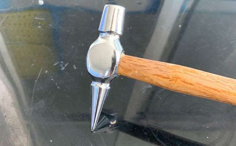 Martelo do reparo do corpo com punho de madeira, ferramenta do reparo do carro Dent, ferramenta manual para projetos DIY Denting