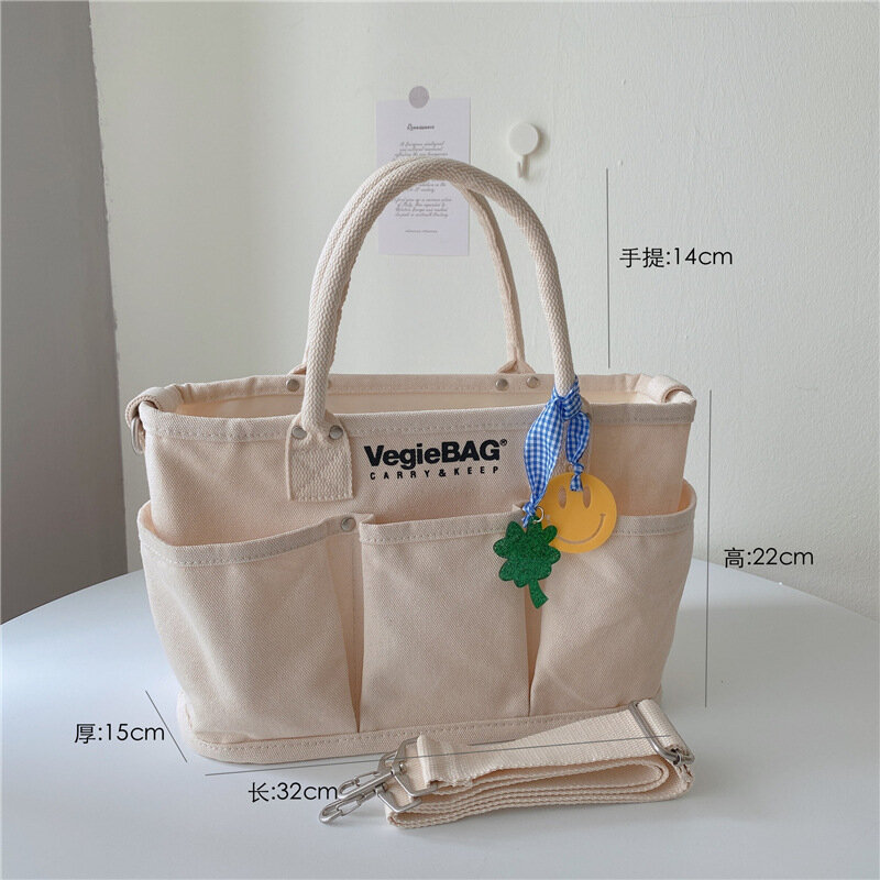 حقيبة حمل أنيقة متعددة الوظائف بسعة كبيرة للسيدات ، حقيبة كتف قماشية متقاطعة مع الجسم ، الأم والطفل