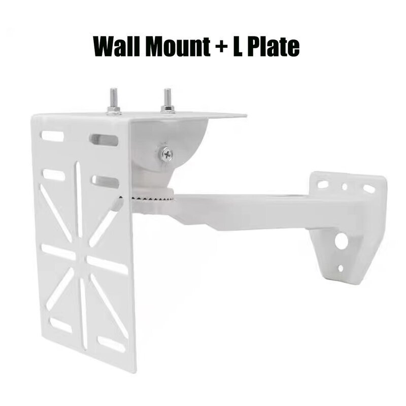 External Wall Corner Mount Aluminum Alloy Steady Bracket Security Camera Hold Support With L Shape Adapter Steel Plate