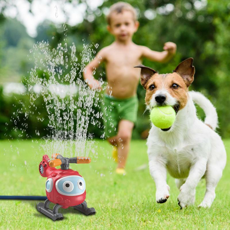 Juguete de baño con aspersor de agua para niños y niñas, helicóptero giratorio de 45 grados, juguetes de agua para patio trasero, aspersor de elevación de presión de agua