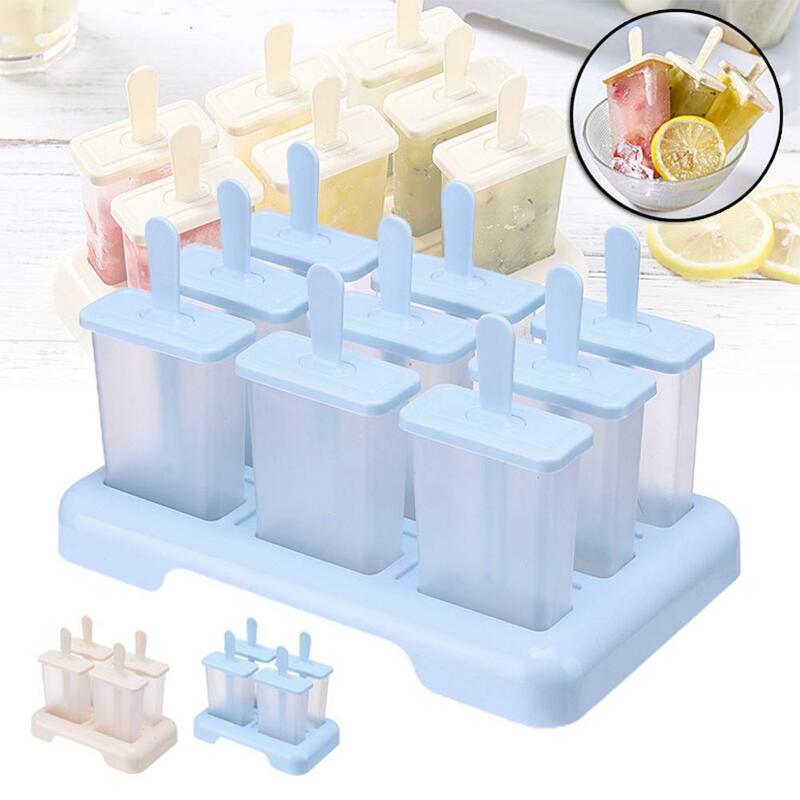 Multifunctional Edible Grade PP Ice Cream Model Ice Dustproof Cream With Popsicle Popsicle Mold Cover Anti-shifting Model V3Z0