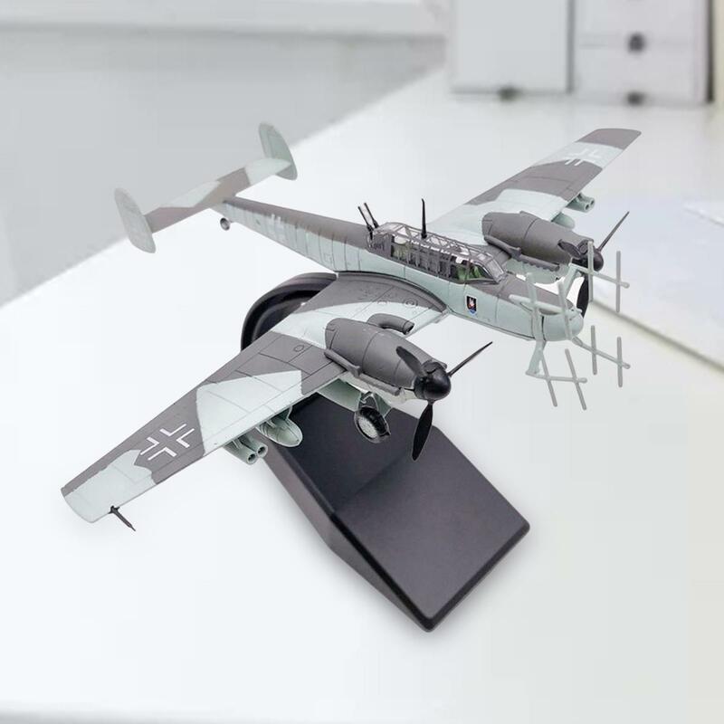 1/100 Scale BF-110 Aircraft Model Simulation Ornament with Stand BF-110 Fighter