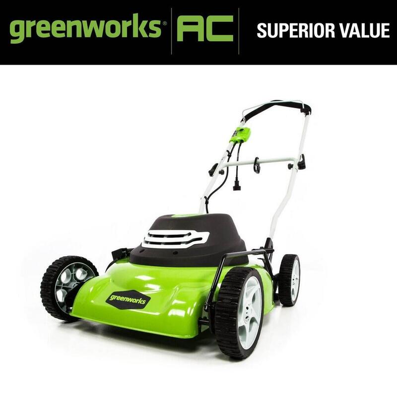 New 18 in 12 Amp Corded Electric Push Walk-Behind Lawn Mower