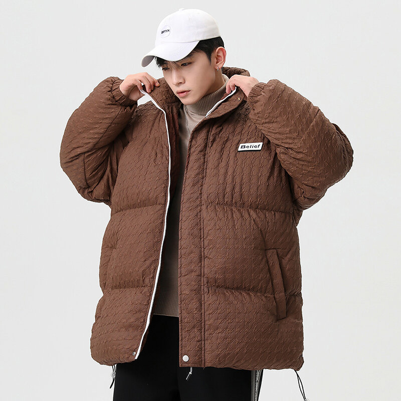 CAAYU – doudoune coupe-vent pour homme, manteau surdimensionné décontracté, mode Harajuku, Streetwear japonais, collection hiver 2022