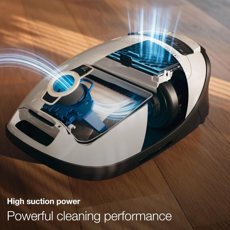 New-Miele Classic C1 Bagged Canister Vacuum, Lotus White