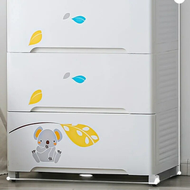 Organizador de armazenamento infantil, roupeiros infantis Rack, portátil, móvel, armário de plástico, móveis, MR50CW