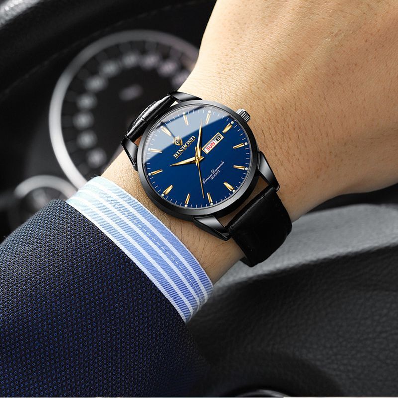 Top Luxury Brand Couple Watch For Women Men Waterproof Clock Male Calendar Quartz Wrist Watches Leather Strap Ladies & Man Watch