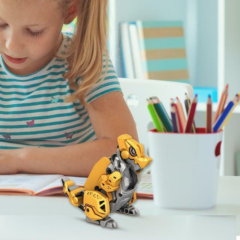 Mainan Dinosaurus Magnetik Mainan Transformasi Gravitasi Dekompresi Pereda Stres Dapat Berubah Bentuk untuk Siswa Laki-laki Pere
