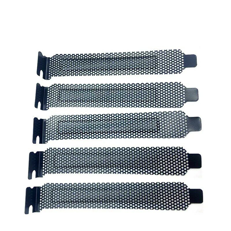 Screws 2/5/10pcs/pack Black Hard Steel Dust Filter Blanking Plate PCI Slot Cover With Screws
