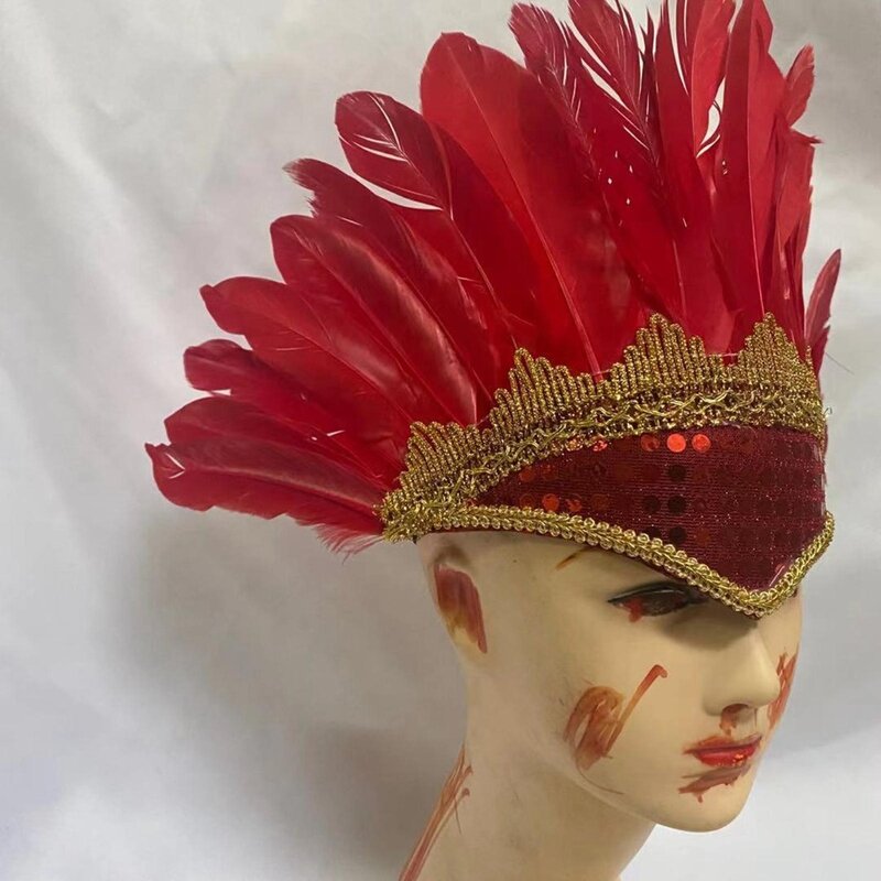 Copricapo copricapo copricapo in piuma per Costume da carnevale per feste in maschera