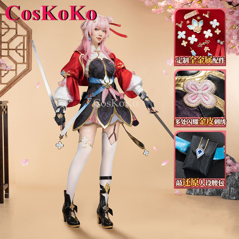 CosKoKo 7 marca Cosplay z grą Honkai: kostium gwiazdy Rail, mały młodszy, słodki, wspaniały mundur impreza z okazji Halloween ubrania do odgrywania ról