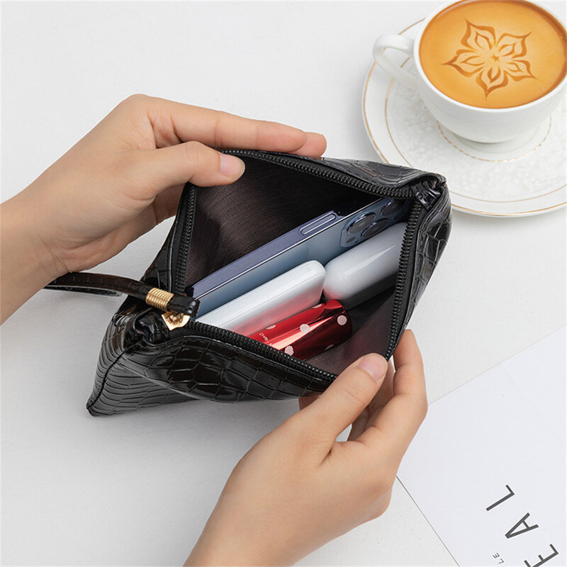 女性用ロングpuクラッチ財布、クロコダイル柄、コイン財布、女性用リストバッグ、電話ポケット、クレジットカードホルダー、マネーポーチ、ジッパー