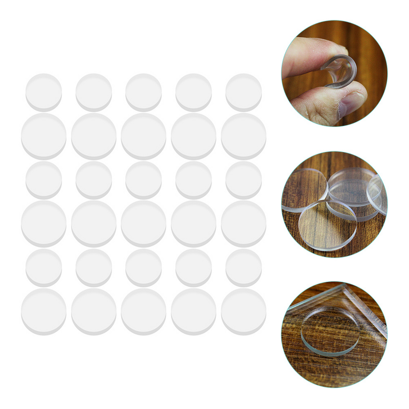 30 stücke Schrank Stoßstangen auflagen Glas Tischplatten Saug stoßstangen klare Tisch abstands halter Stoßstange Möbel Arbeits platte