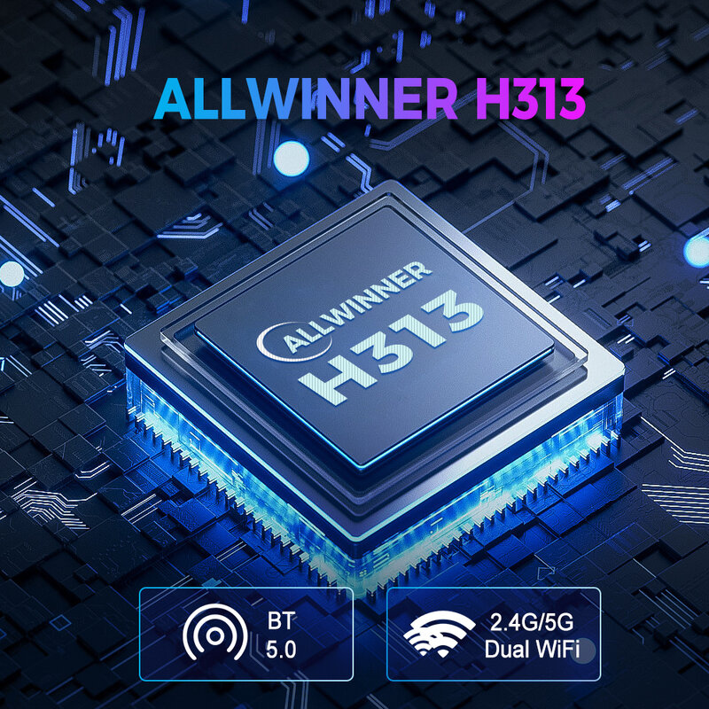 スマートTVAndroid 10,allwinner H313, 4k,av1,2.4, 5g,wifi,bt,Google音声リモコン,2GB RAM, 16GB ROM