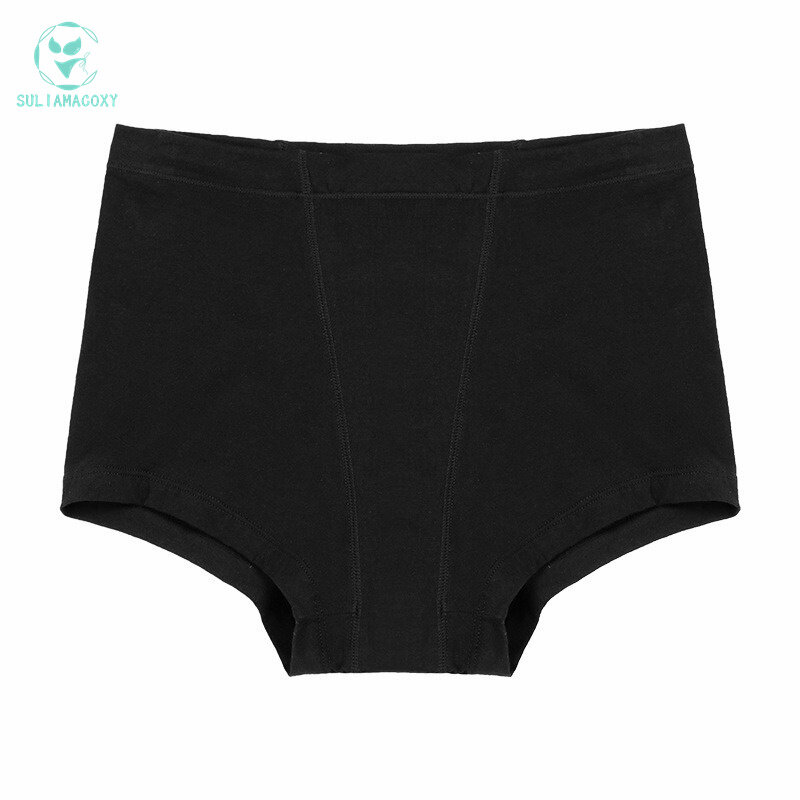 4-layer Menstrual Panties Cotton High Waist Absorbent Leakproof Women's Period Underwear