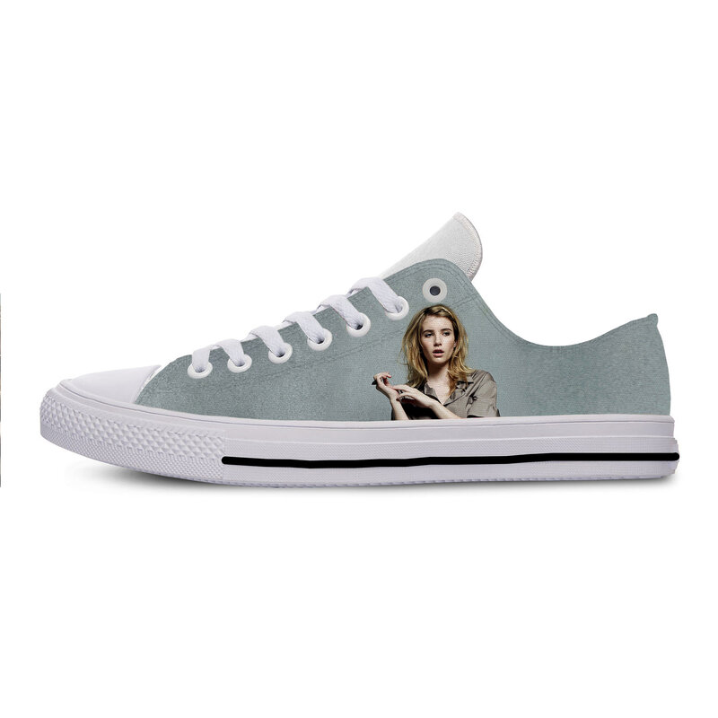 Sepatu Sneakers Berkualitas Tinggi Musim Panas Baru Fashion Keren Sepatu Kasual Pria Wanita Emma Roberts Sepatu Papan Terbaru Populer Rendah