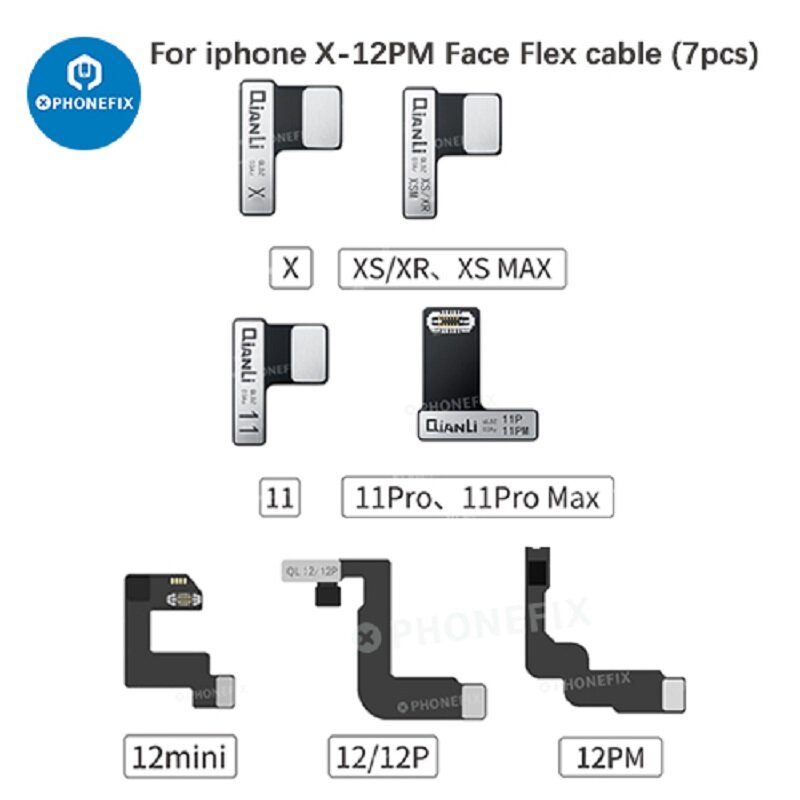 Qianli iCopy Plus papan uji ID wajah baru kabel fleksibel untuk iPhone X-14PM Dot Data matriks baca pemulihan wajah ID Tidak ada solder