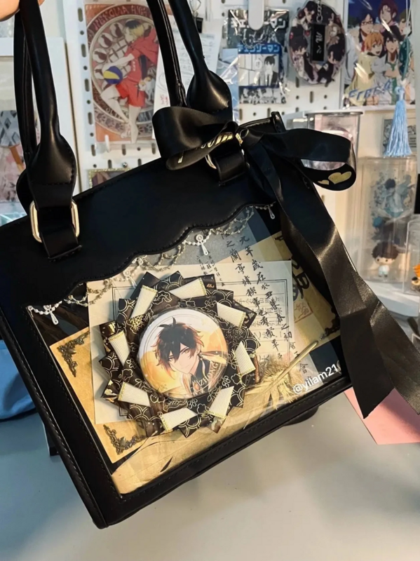 Torba Ita popularne modne torby Crossbody dla kobiet słodkie słodkie diamentowe kratownicowe torby na ramię przezroczyste jesienne Bolso