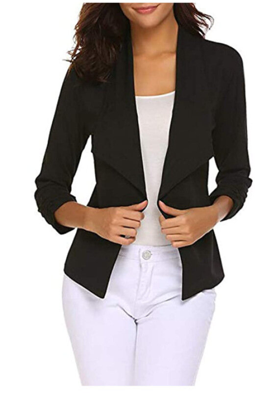 Blazer for Women  Solid Color Long Sleeve Simple Thin Ladies Blazer Women Jacket