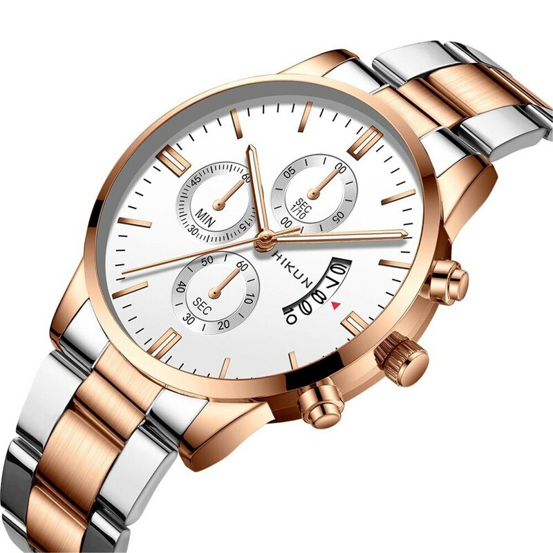 Heren Slanke Minimalistische Horloges Retro En High-End Roestvrijstalen Ontwerp Met Een Gevoel Van Quartz Horloge Top Klok Liefhebber Horloge