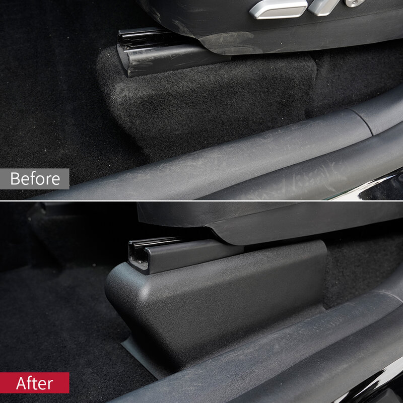Proteção anti-pontapé da roda inferior do assento, acessórios de modificação interior do carro, adequados para Tesla Model Y, 2020-2023