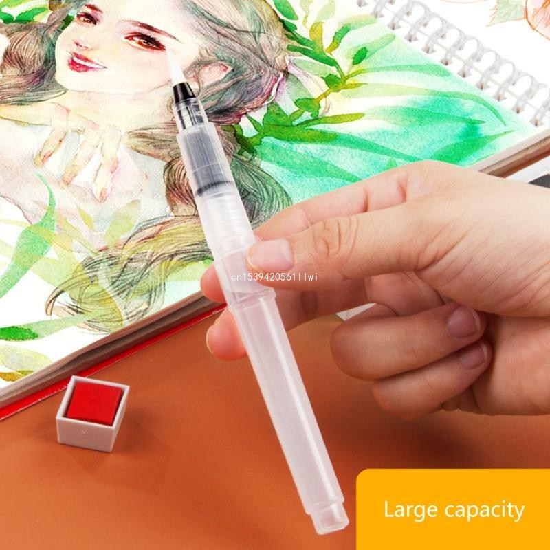 Акварельные кисти DIY Кисти для рисования Ручки с заостренным кончиком Кисть для воды, многоразового использования Прямая