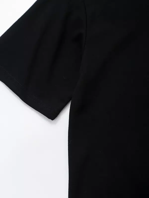 Conjunto de camiseta e calça de tecido dupla face lavada feminina, top retrô, manga curta, básico, nova moda, 2 peças