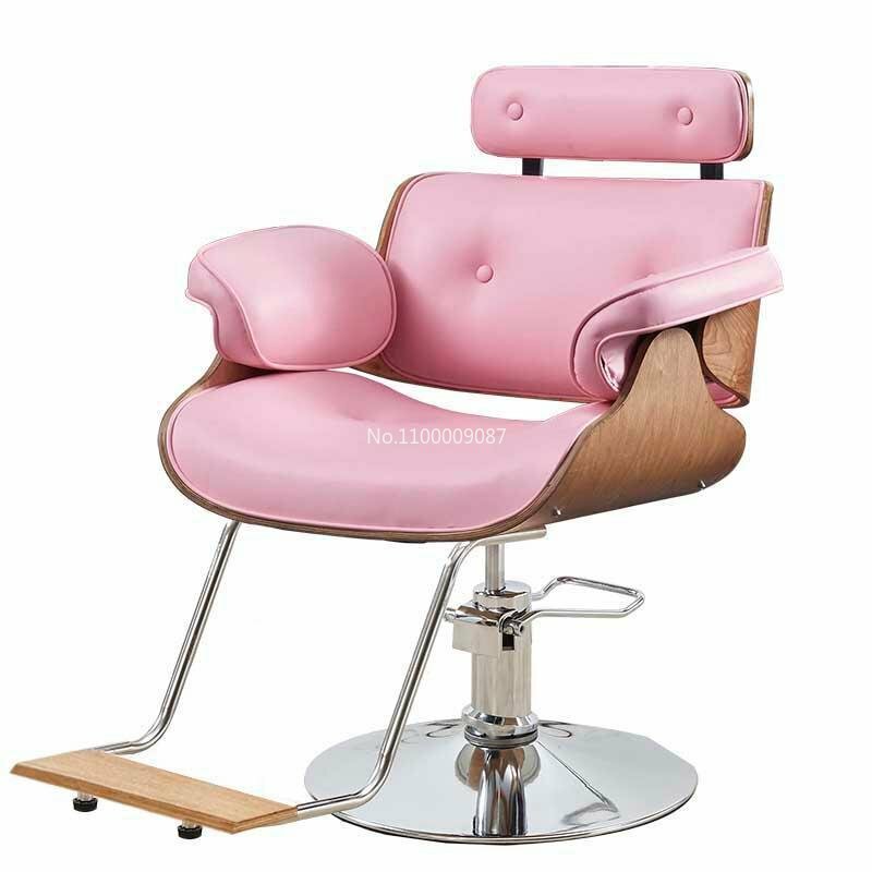 Net vermelho salão de beleza dedicado high-end liftable barbearia cabeleireiro cadeira salão de beleza móveis sillas de peluquería silsilي