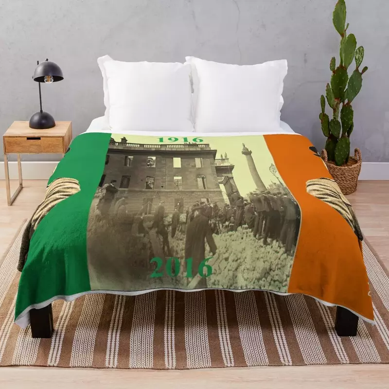 Роскошное Одеяло с накидкой Майкл Коллинз 1916-2016, пушистое мягкое одеяло для кровати