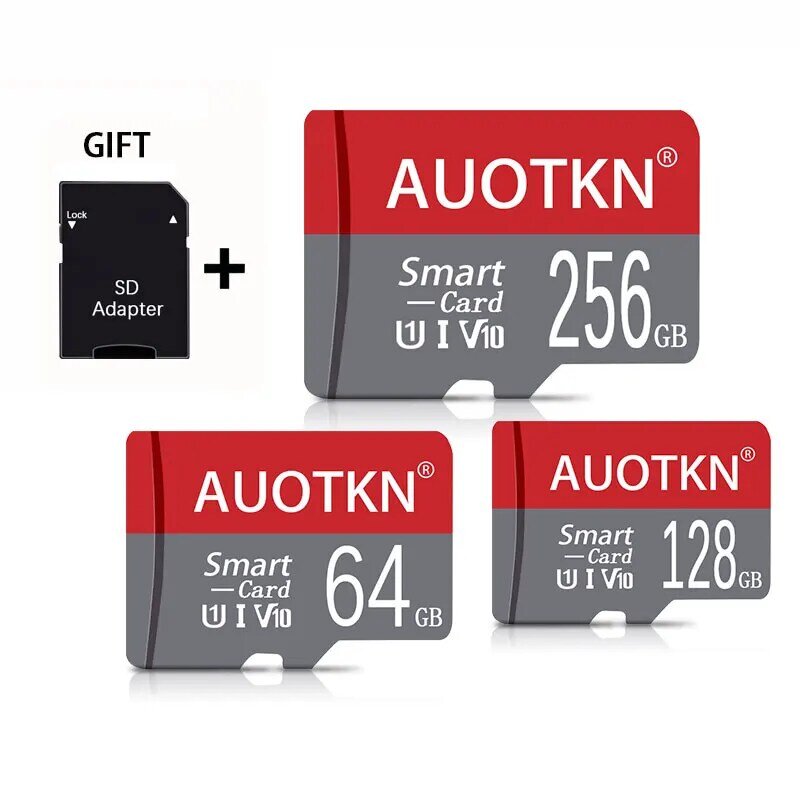 Mini SD Card Class10 256g 128gb Micro TF SD Card 512GB scheda di memoria originale V10 8gb 16gb 32gb 64gb flash drive card per telefono