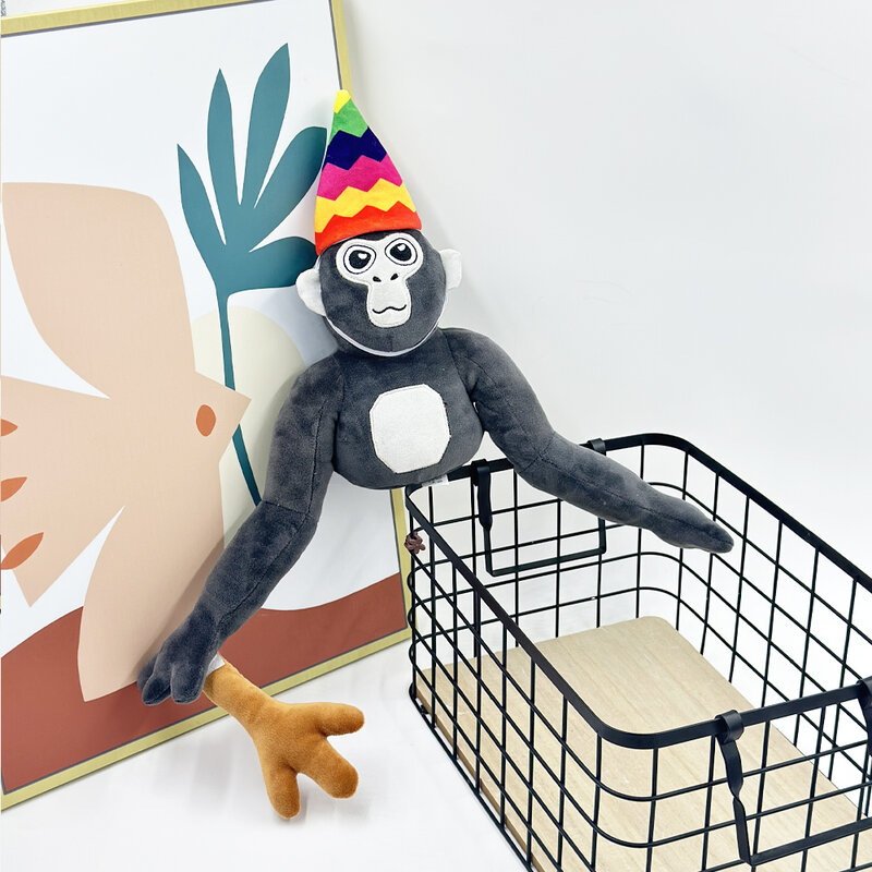 Polychrome Gorilla Tag Monke Patch Plüsch kreative Gorilla Affe Hals Kissen Spiel verwandte Puppen hochwertige Plüsch Spaß Tier
