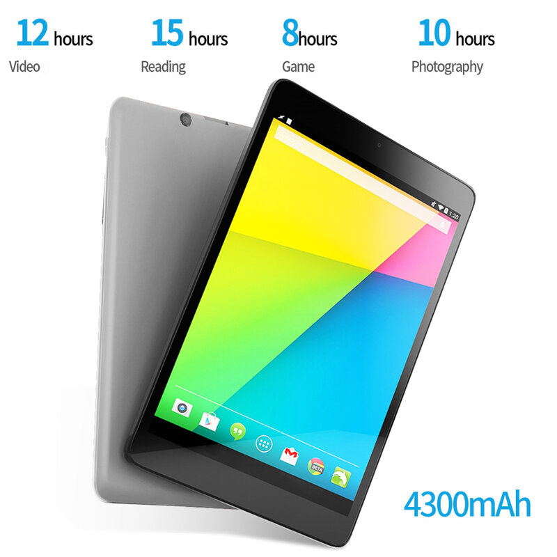 Quad Core Google Tablet, 2GB de RAM, 32GB ROM, 1280x800 IPS Display, WiFi, Bluetooth, câmeras duplas, barato e simples, 8 ", Novo