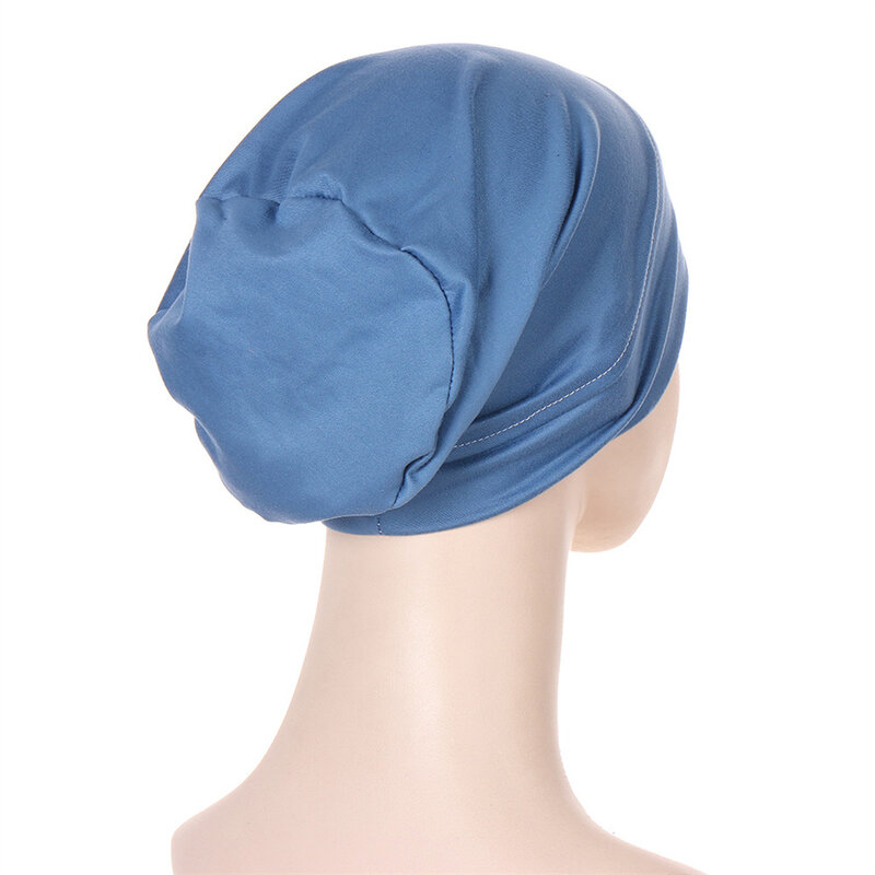 Donne musulmane Hijab foulard interno Hijab Caps signore islamico croce fascia turbante Headwrap fascia per capelli donne sciarpa Hijab musulmana