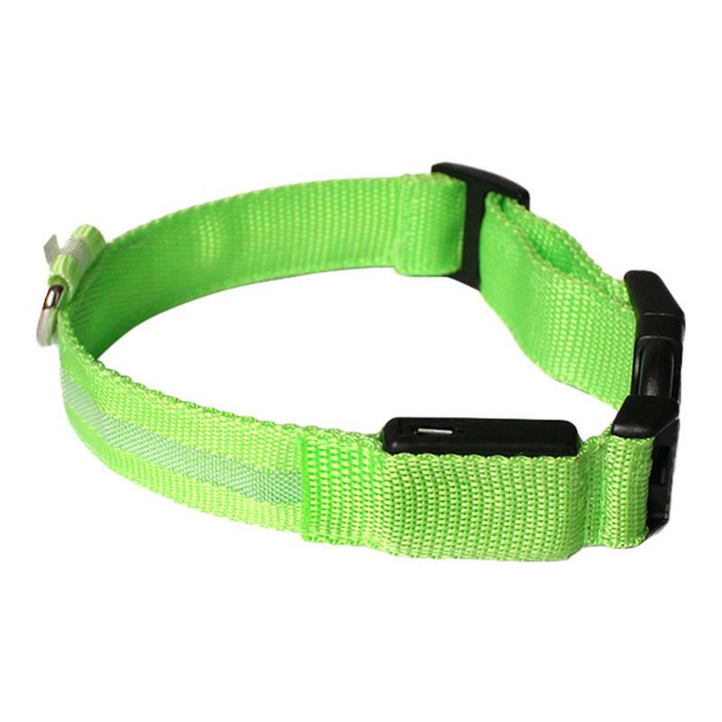 Coleira de cão ajustável Light Up Collars, Recarregável, Brilhante, Colar de segurança para cães grandes, médios, pequenos, impermeável